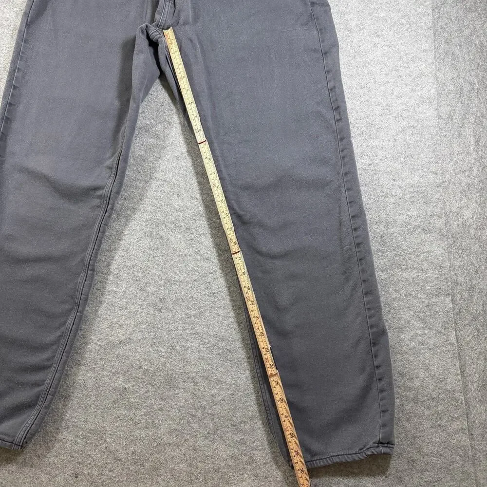 Banana Republic Twill Jeans Mens 34x30 Gray Faded Slim Straight Cotton Pants